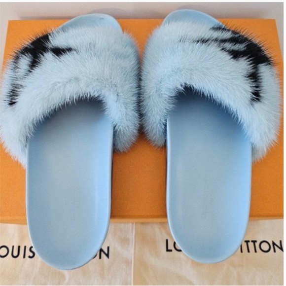 Louis Vuitton Mink Slides - Picture 3 of 6